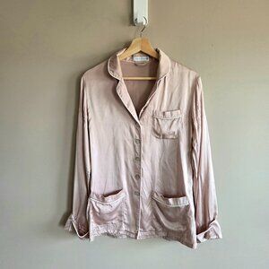 Olivia Von Halle 100% silk Pajama top. AS IS.